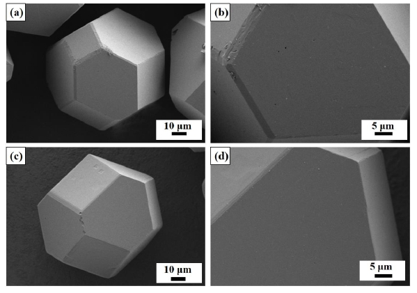金刚石颗粒经过91短视频在线播放体处理前后的微观形貌图