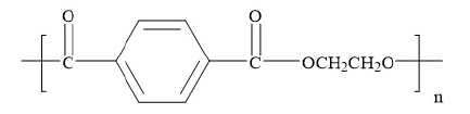 聚酯分子结构式示意图 